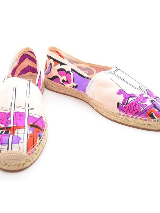 Men Rare Emilio Pucci Silk Espadrille Loafers 44 New main image 8